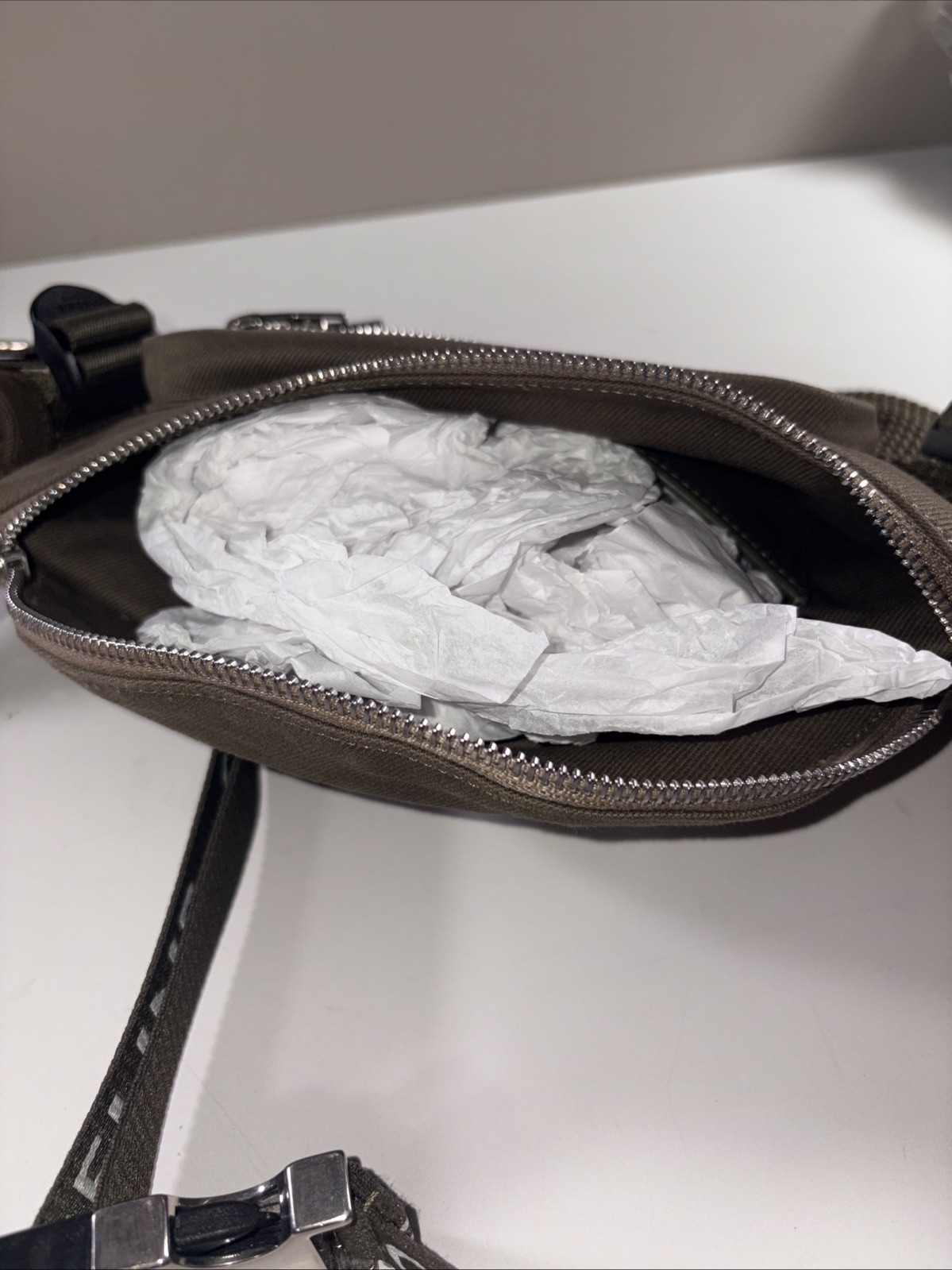 Celine Trekking Belt Bag Canvas Khaki Waist Pack New