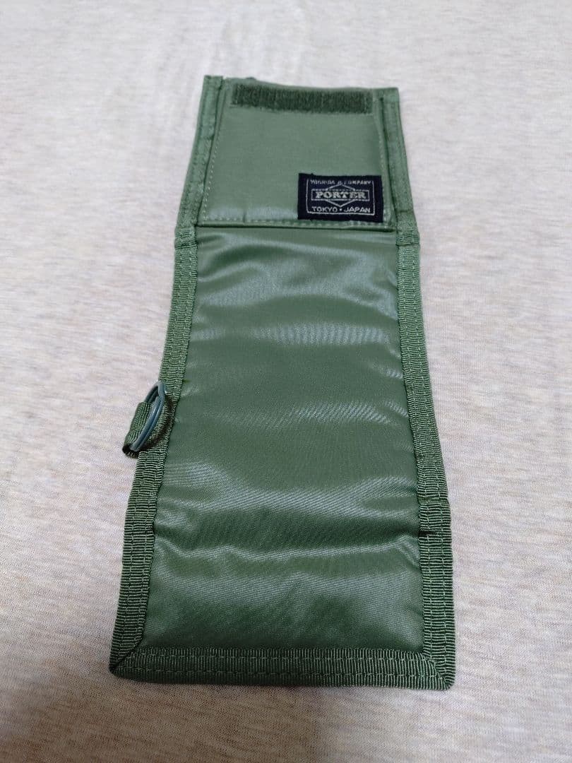 Porter Capsule Wallet Green Used 12cm x 10.5cm Compact Mens Wallet