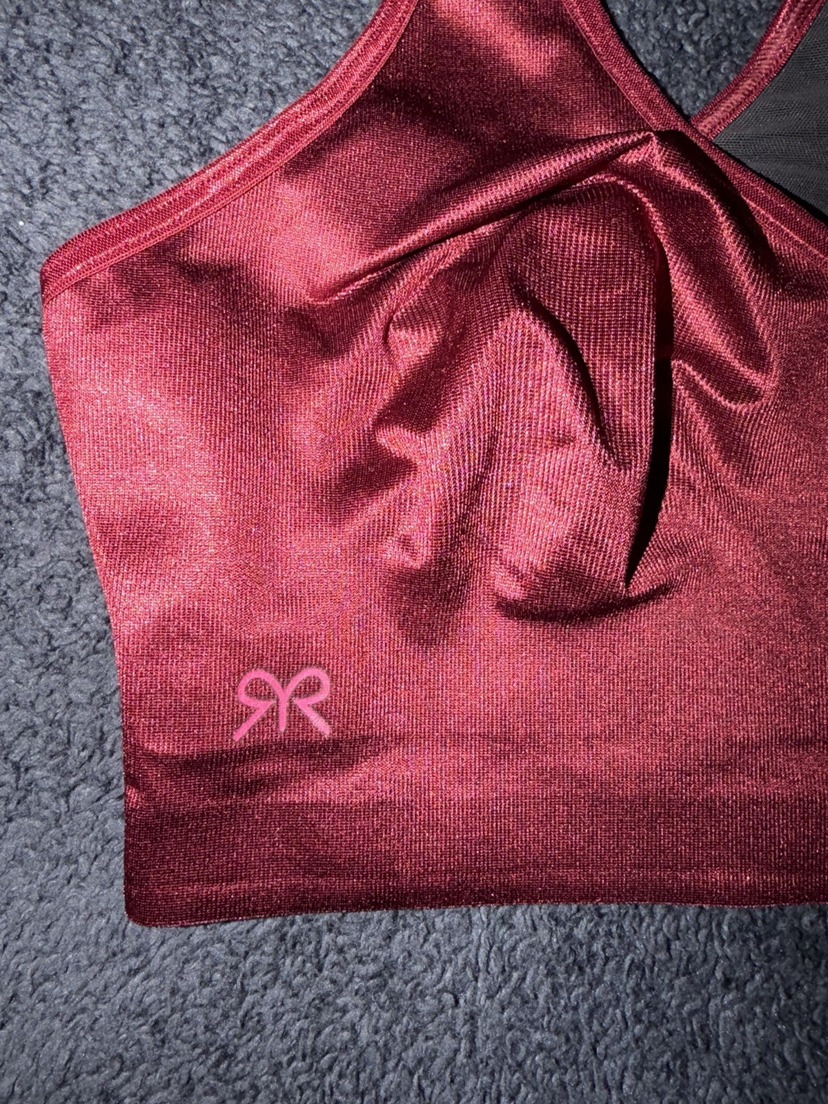 Ruby Ribbon Burgundy Sport Demiette Bra