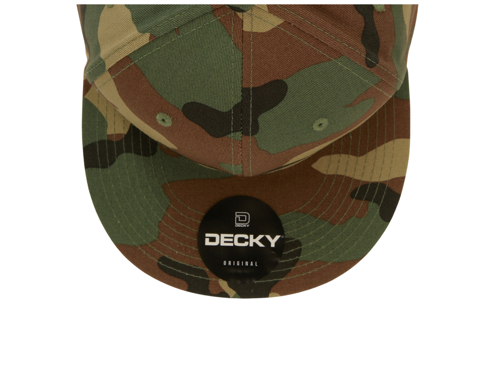 Woodland Forest Camo Fitted Flat Bill Camouflage Baseball Ball Cap Hat – 9 SIZES