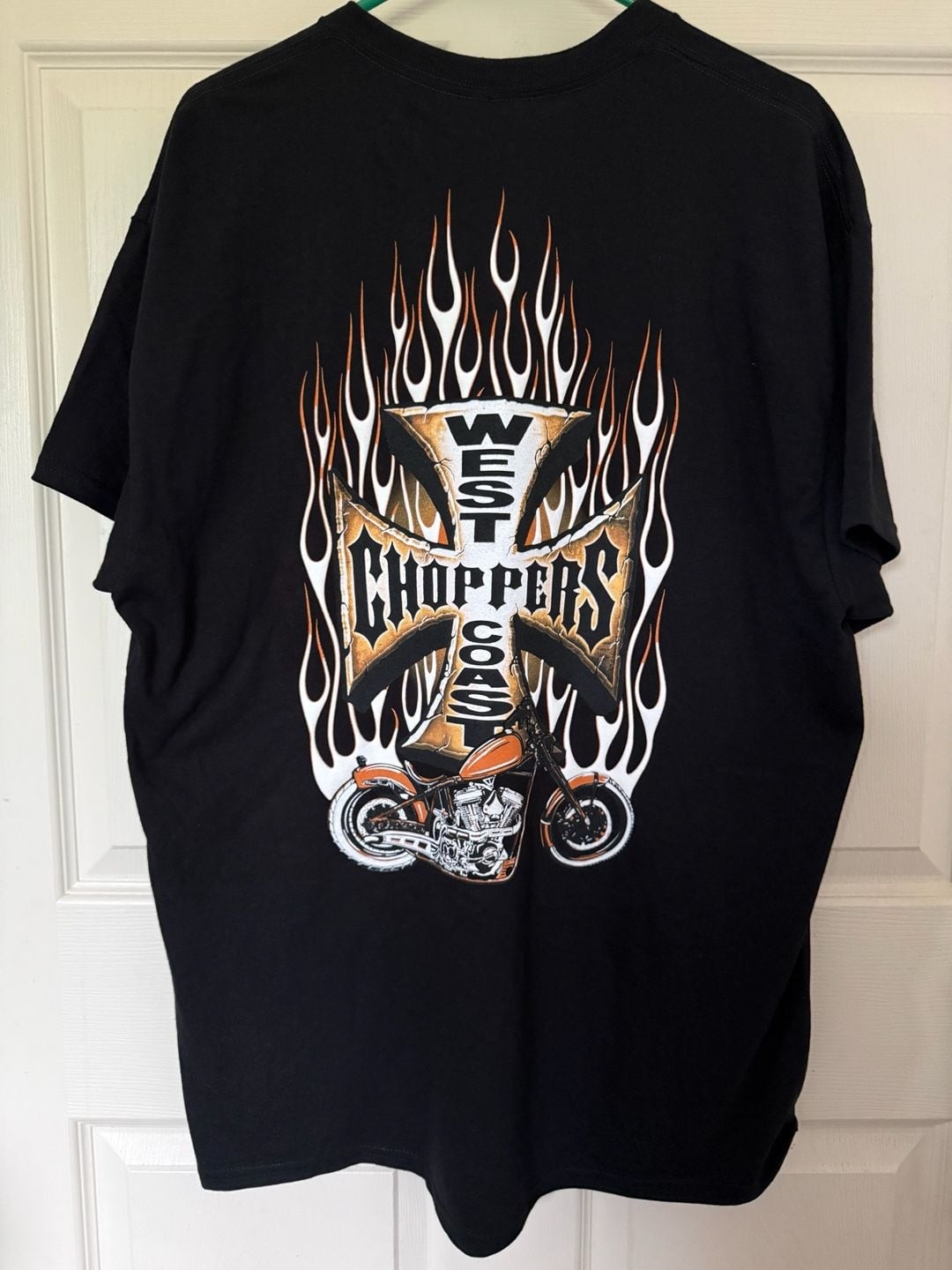 West Coast Choppers Men’s Motorcycle Iron Cross Graphic T-Shirt