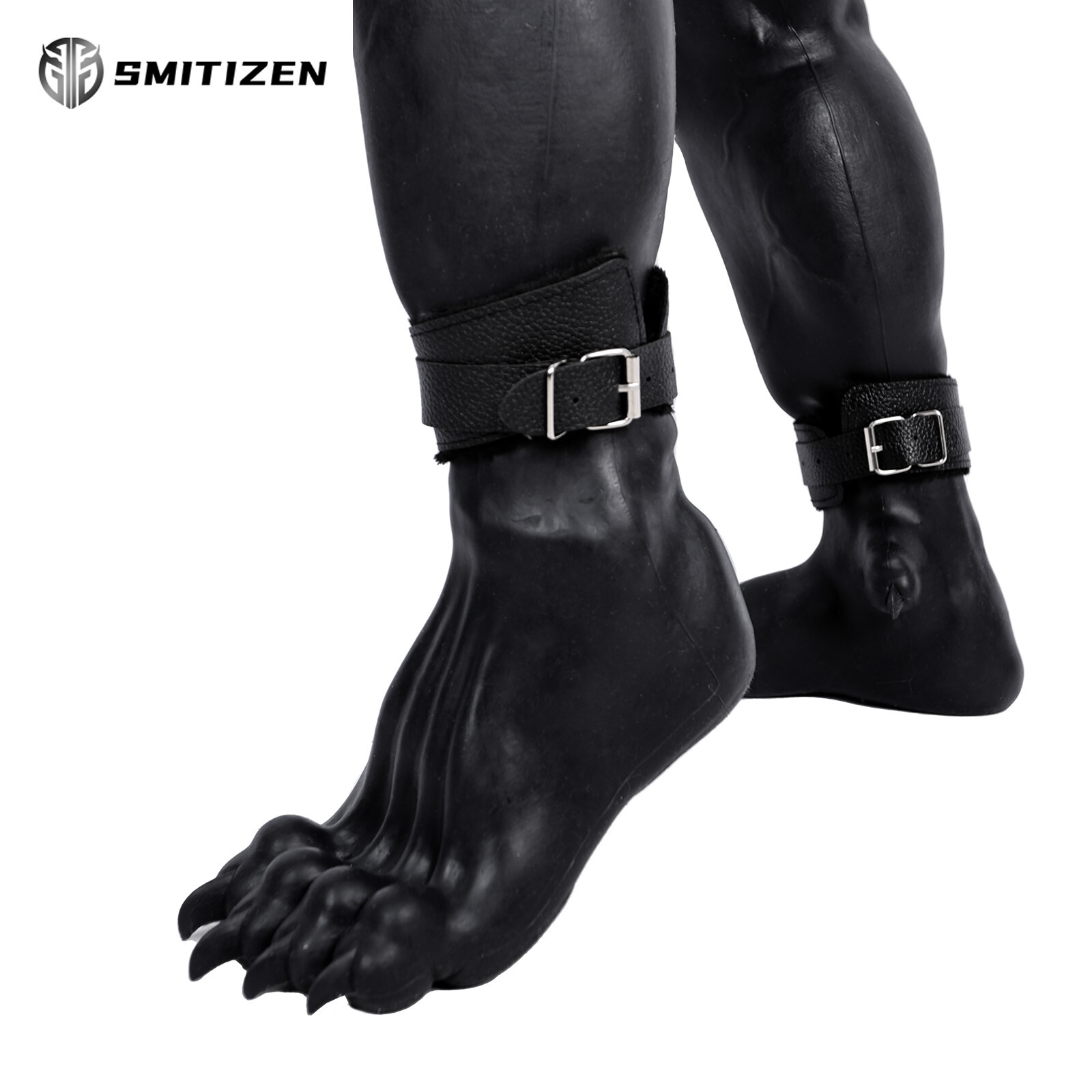 Smitizen Silicone fake claw Black Beast Paw monster Feet Realistic Skin Cosplay