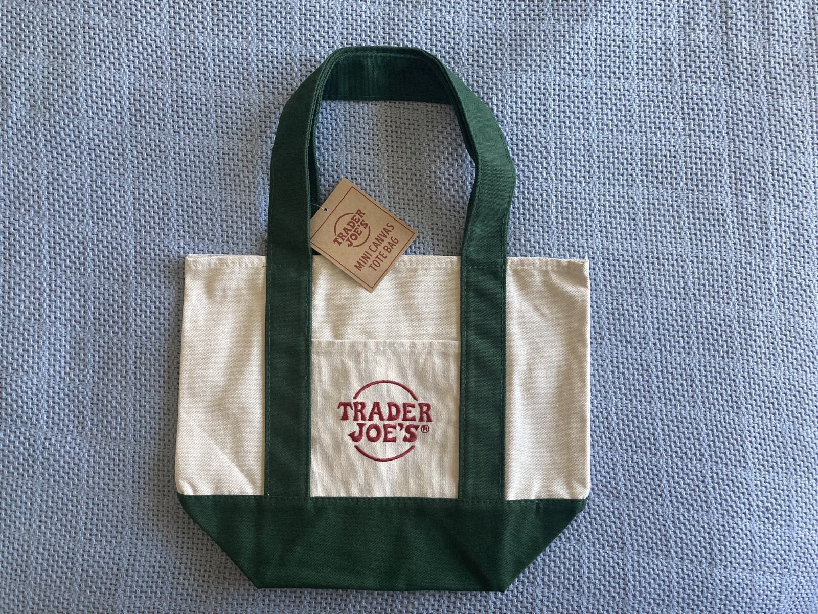 NEW! Mini Trader Joes canvas tote bags in original and pastel colors