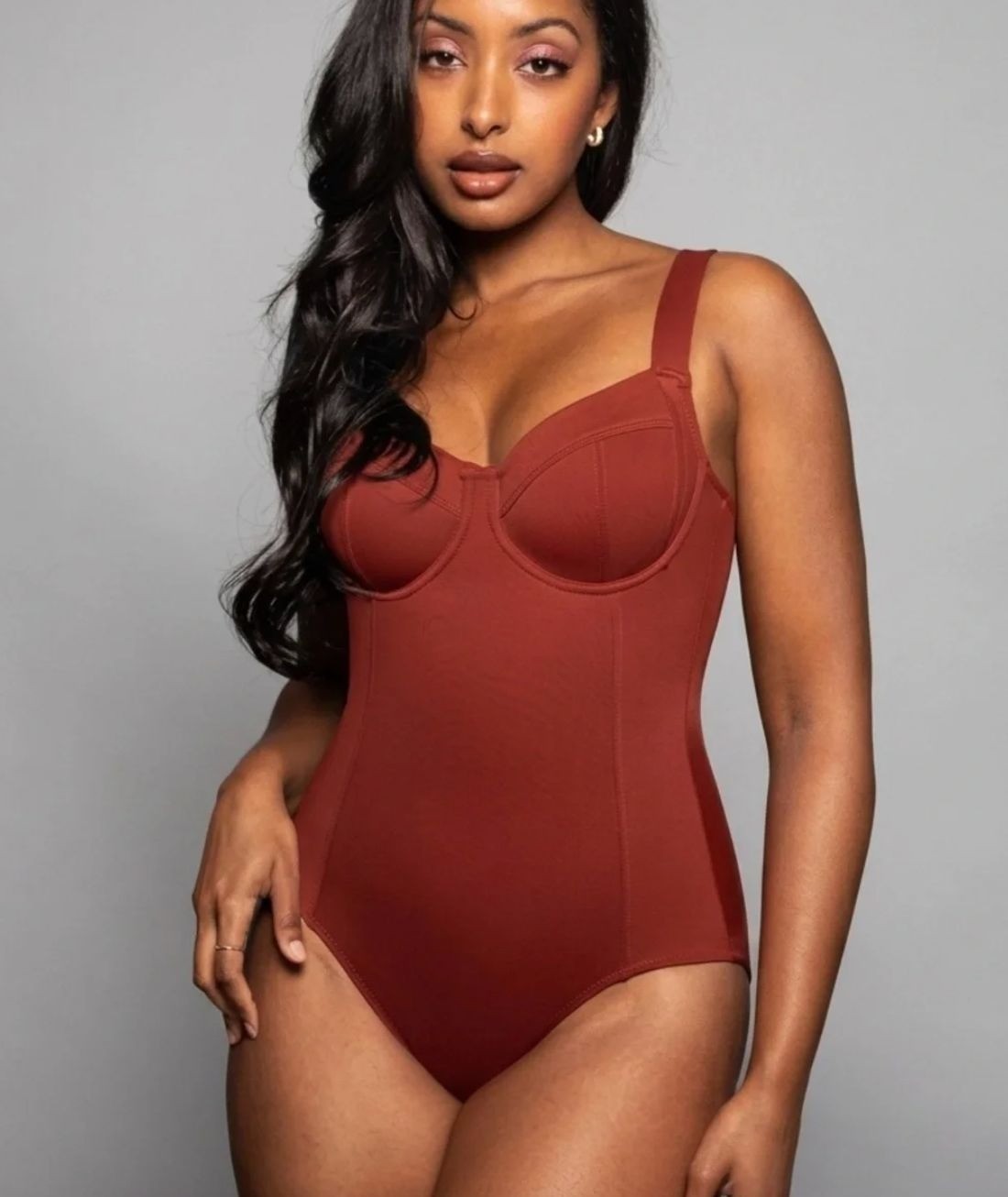 TA3 Lifty Copper Moderate Coverage One Piece Swimsuit Women Small Reg/Long D/DD