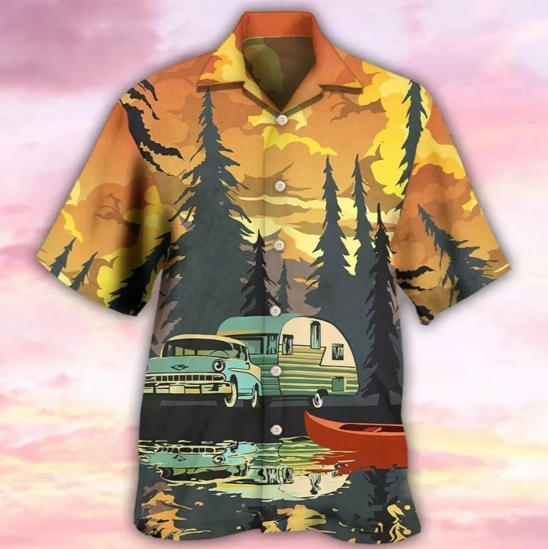 Camping Hawaiian Shirt – Gift For Friends