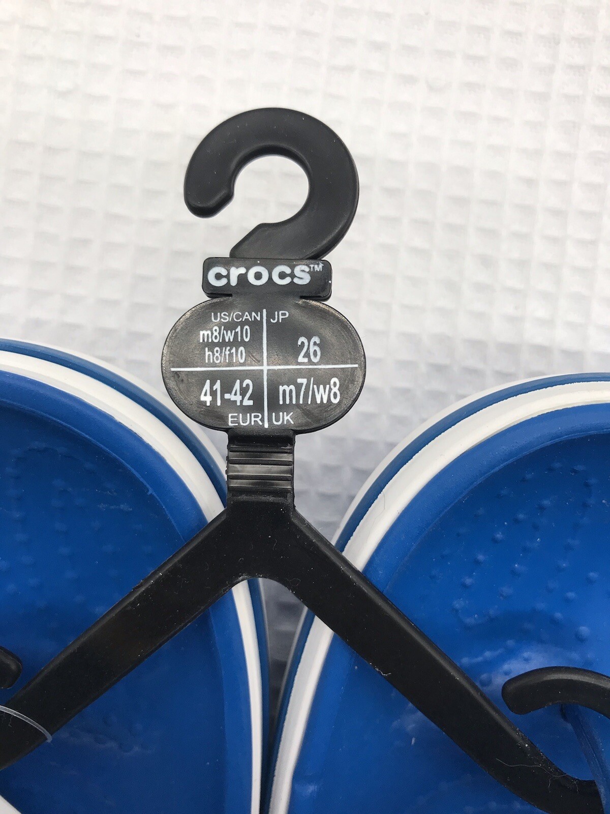 Crocs Bayaband Flip Flops Sandals Sz Mens 8 Womens 10 Robin Blue Lightweight