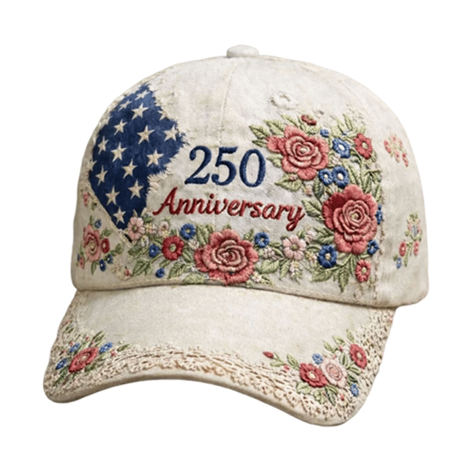 America 250th Anniversary Baseball Cap 1776–2026 USA Patriotic Hat Adjustable