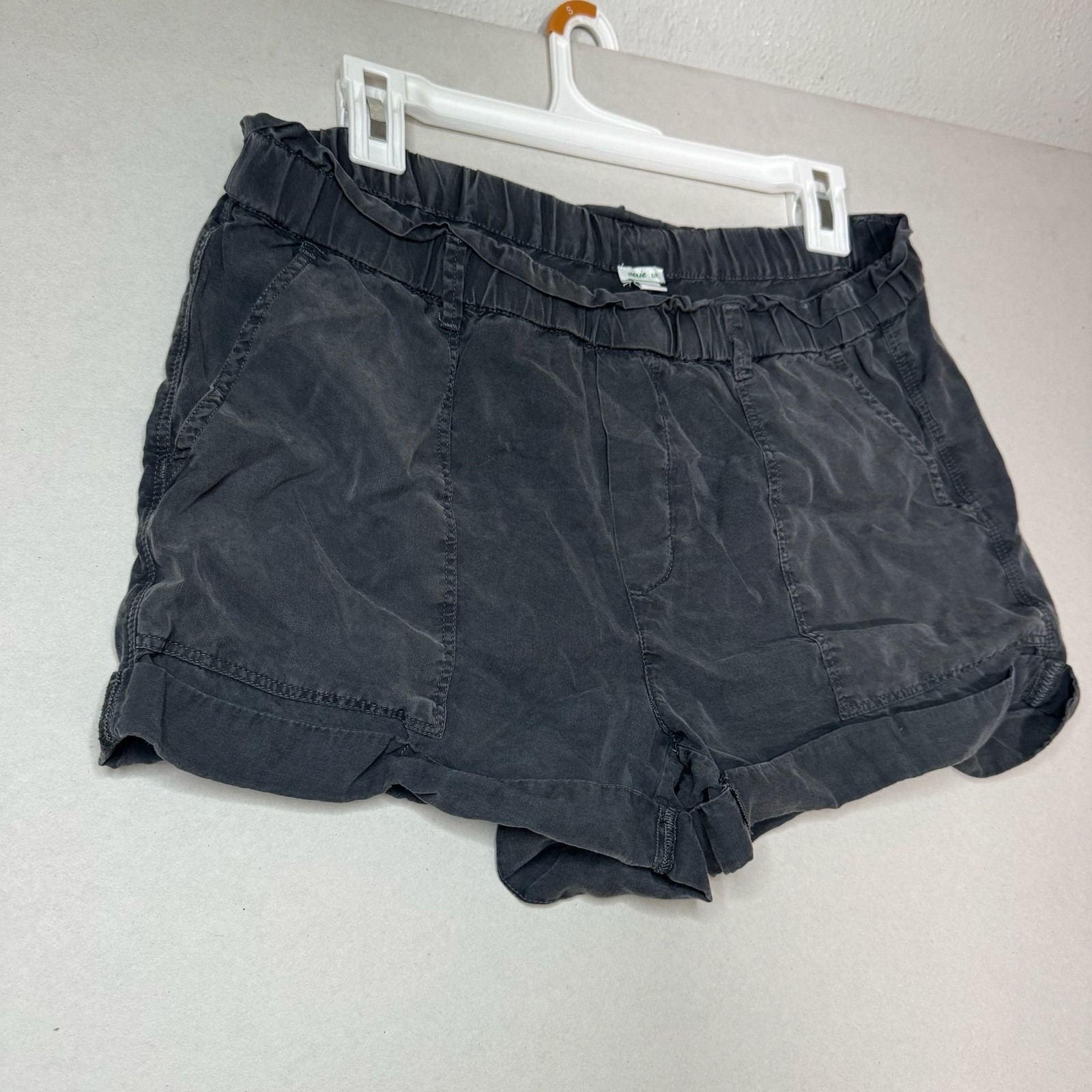 Aerie High-Waisted Ruffle Paperbag Waist Cargo Pocket Shorts