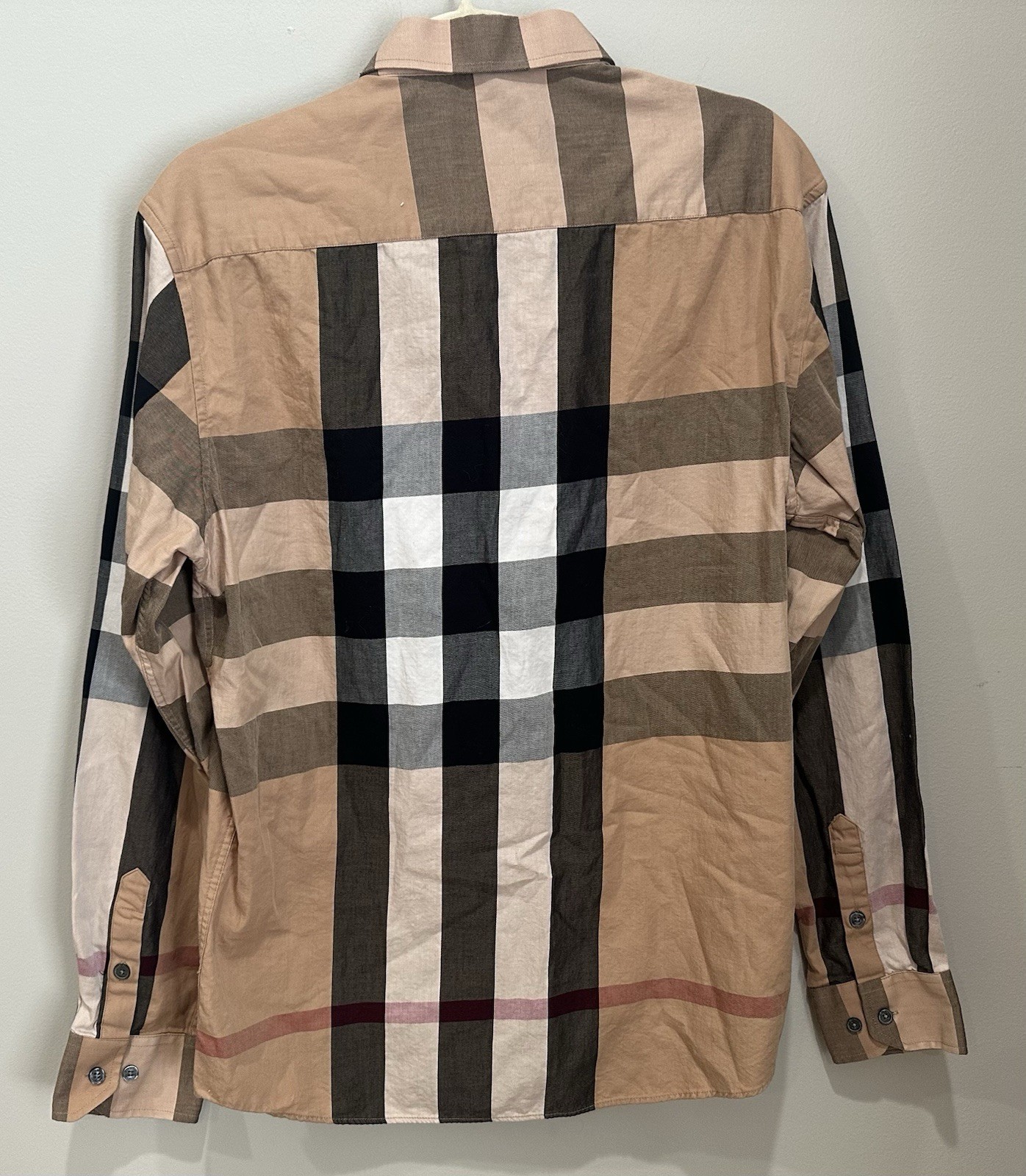 Burberry London Women XXL Long Sleeve Button Front 100% Cotton Designer Shirt