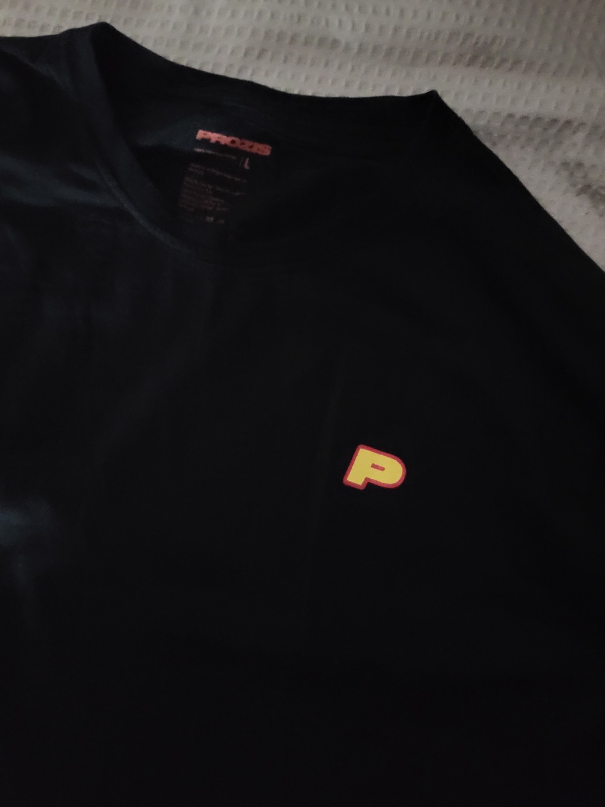 Prozis Men’s Hot Rod Long Sleeve Flame Graphic T-Shirt Tee Black Size Large