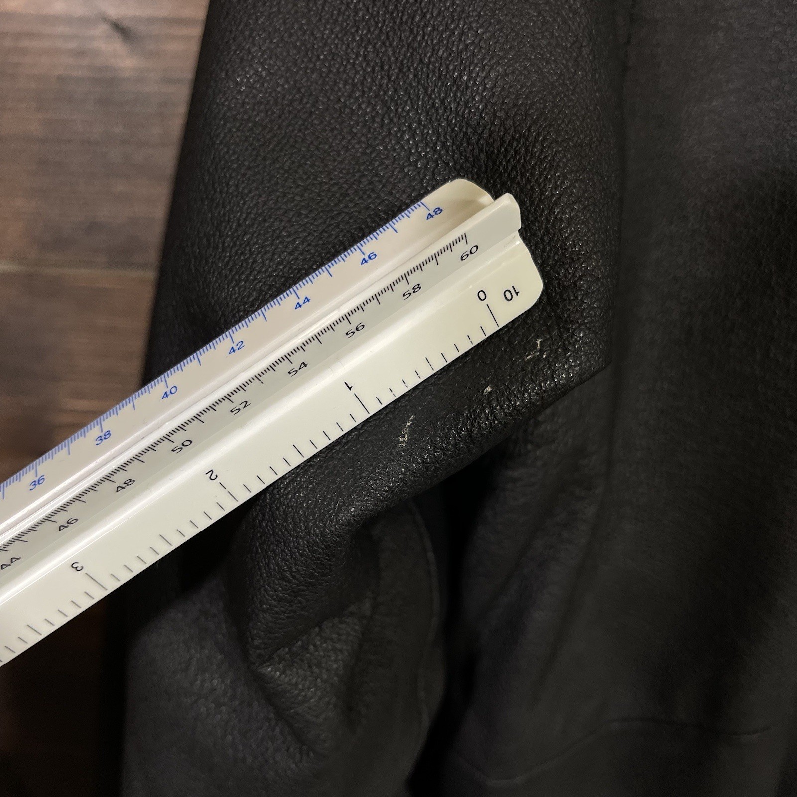 Members Only Vintage Black Leather Zip Front Jacket Collared Men’s Size XL