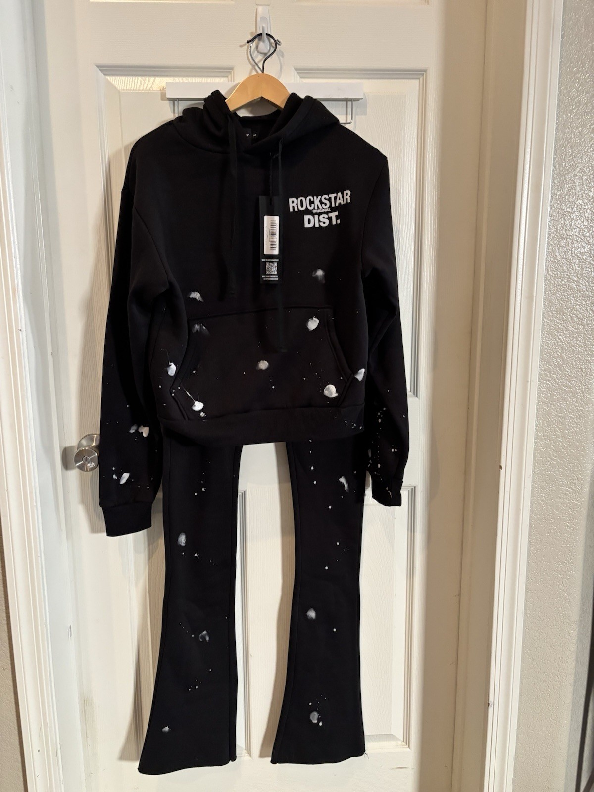 NWT – Rockstar Original Women’s Black/White Splatter Tracksuit Set S