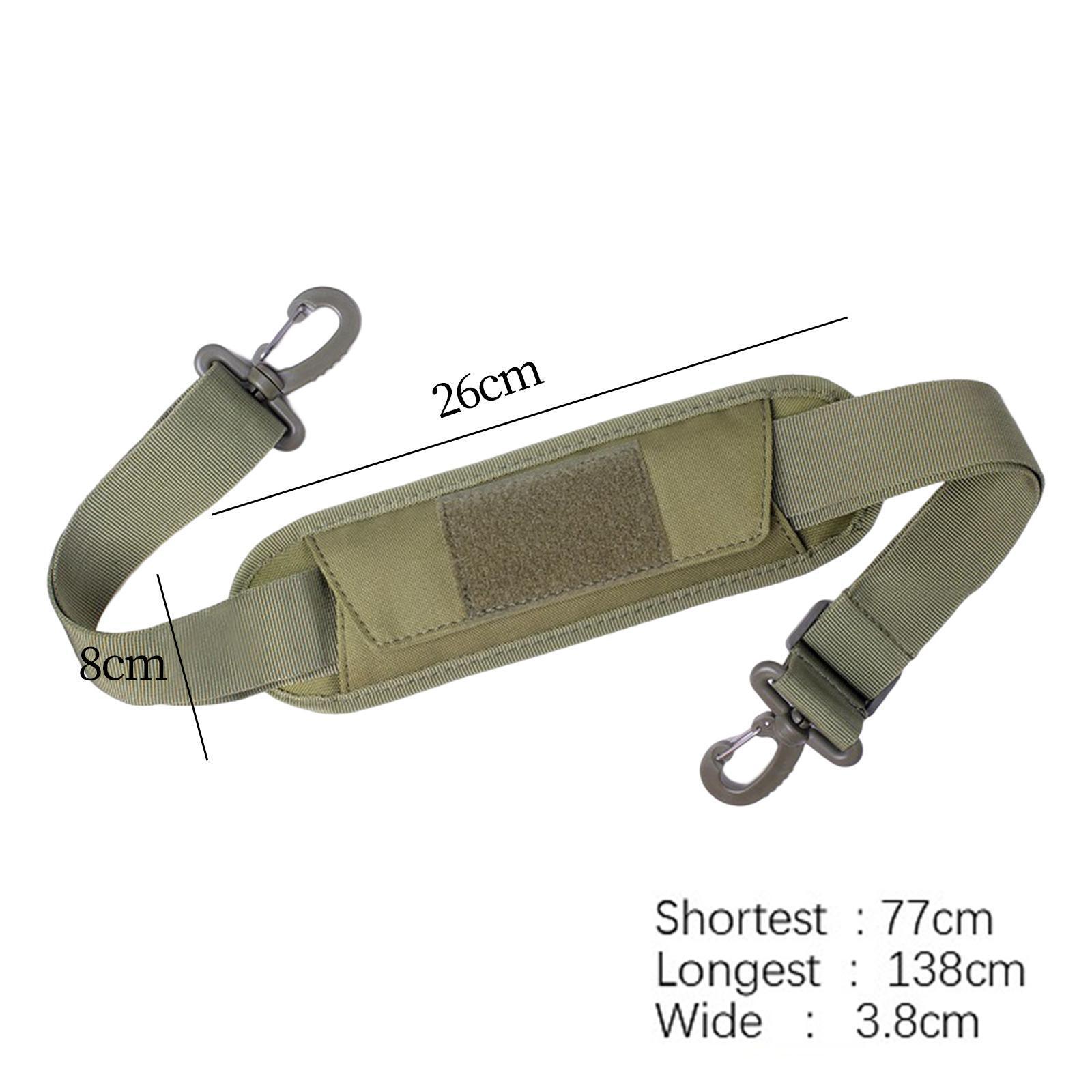 Green Adjustable Shoulder Strap Replacement with Thick Soft Pad Width 1.5in