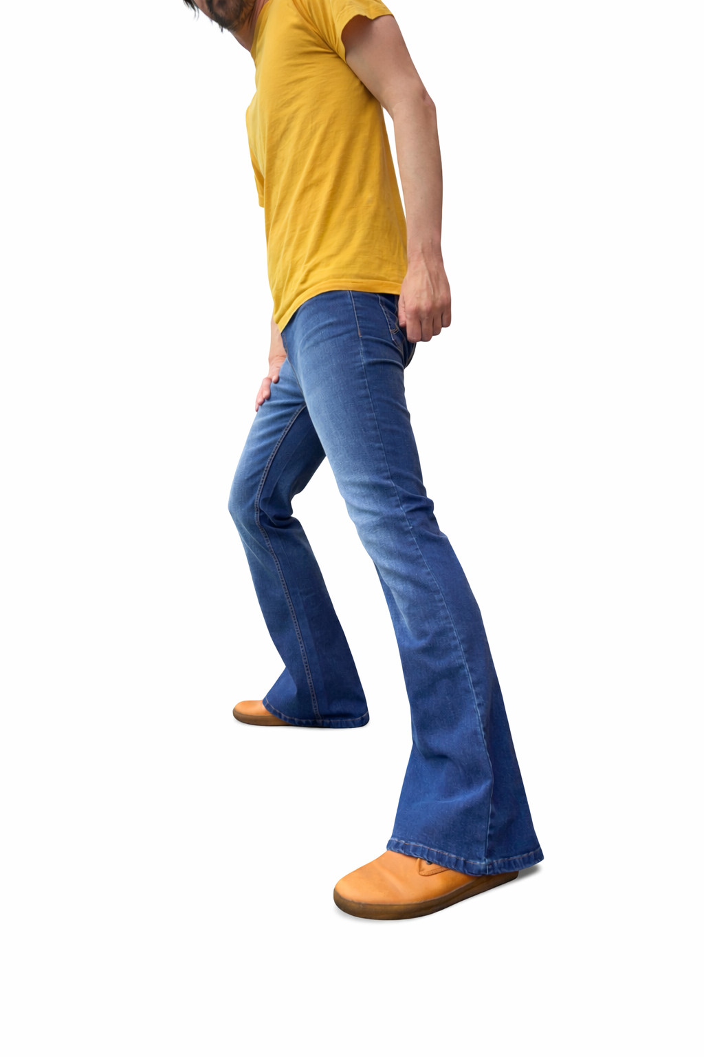Men’s Bell Bottoms Flared Jeans- Retro Denim Flares – Classic 60s 70s Hippie