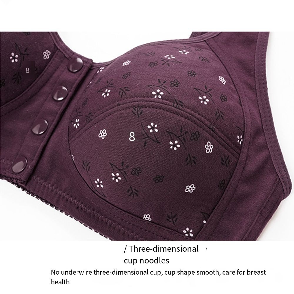 Daisy Bras for Older Women Daisy Bra For Seniors, Front Close Button Cotton Bras