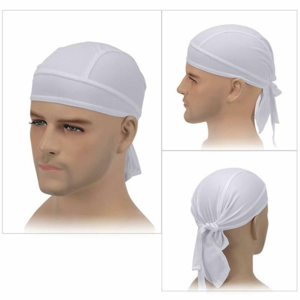 Motorcycle Wrap Biker Du Do Black Bandana Paisley Doo Rag Head Skull Cap Durag
