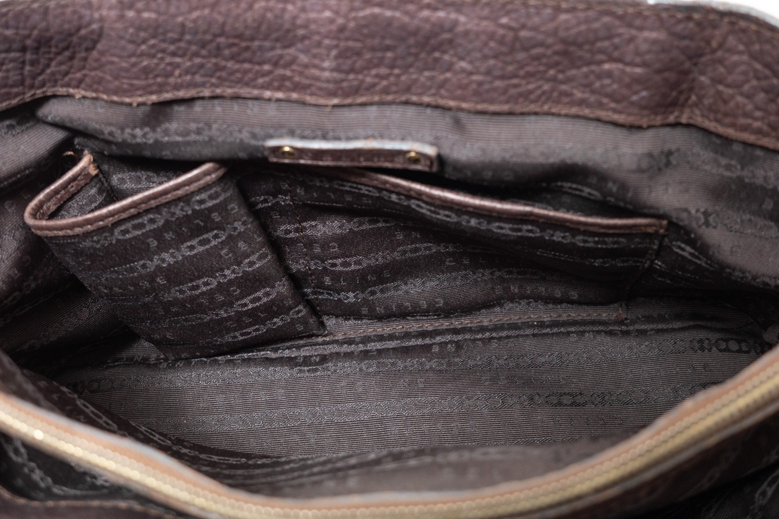 CELINE Boogie Bag BrownLeather Hand bag Auth from JAPAN