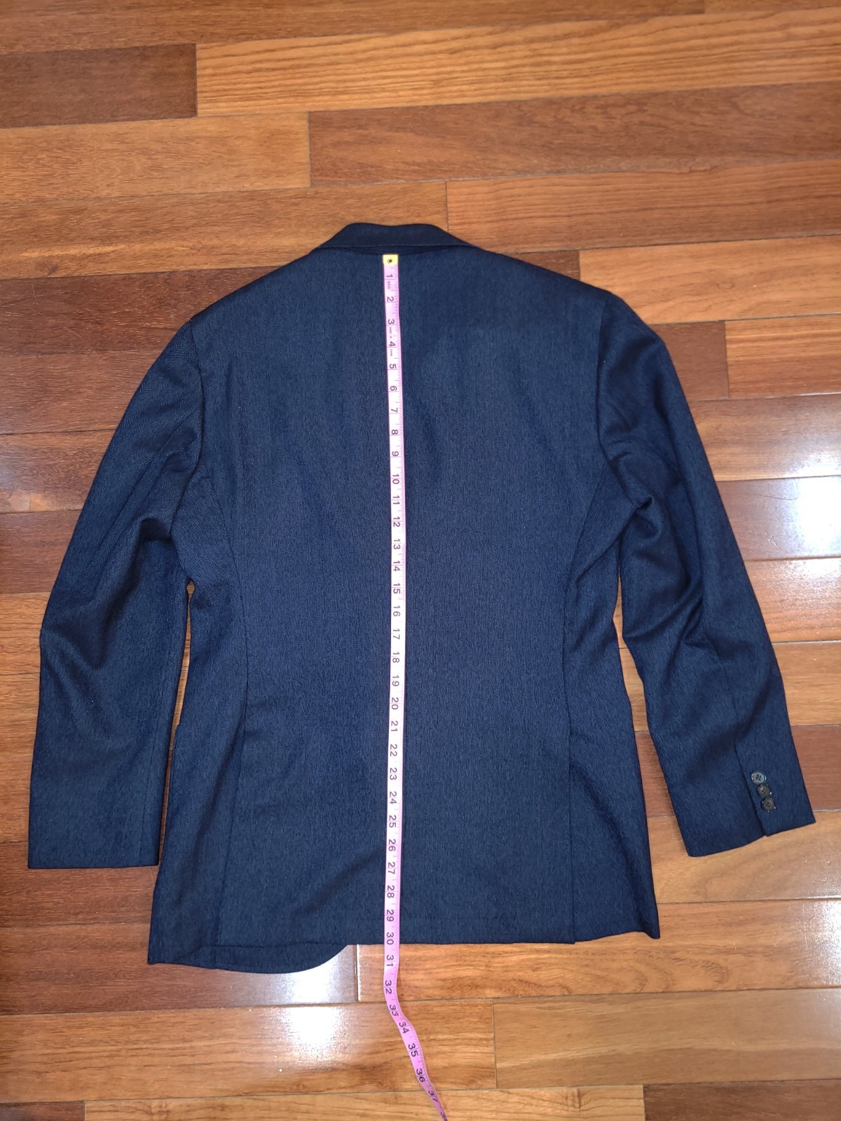 Spier Mackay Navy/Blue Wool Patch Pocket Peak Lapel Blazer 42R Slim
