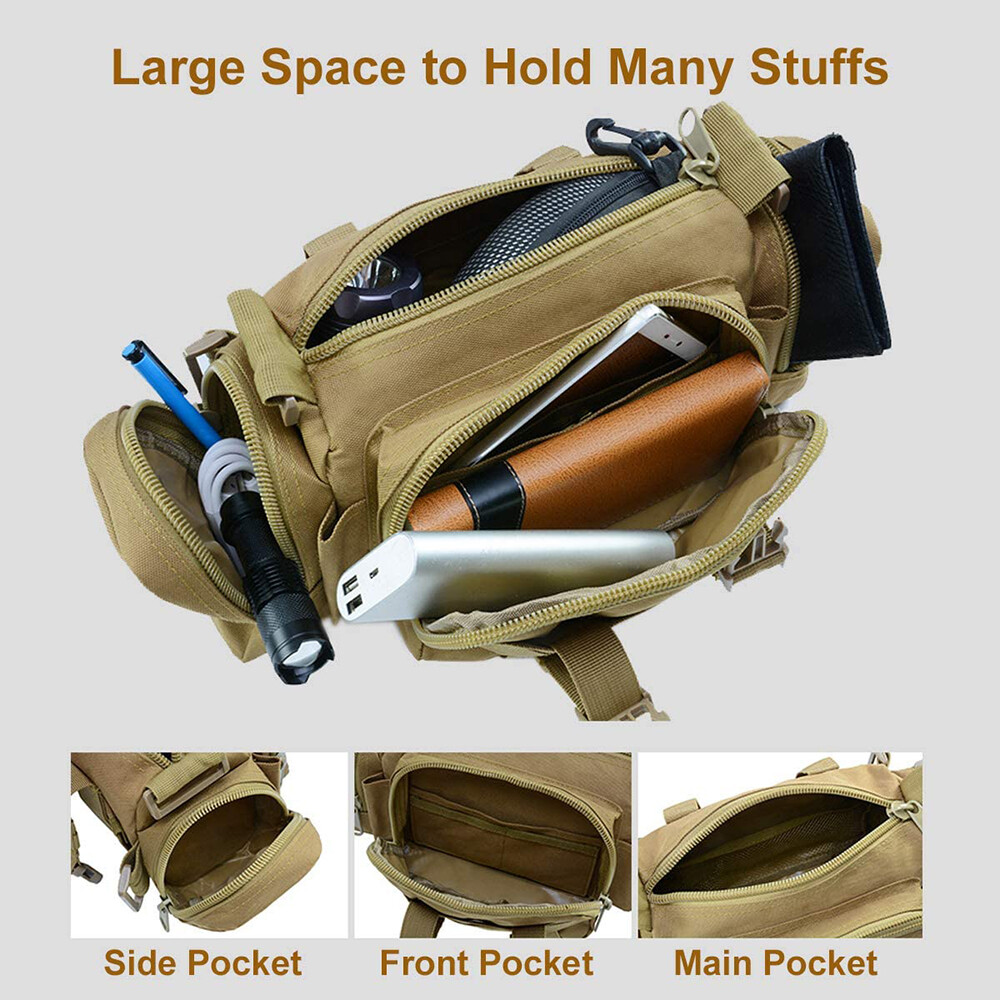 Tactical Waist Pack Deployment Bag Military Molle Waterproof Fanny Pouch