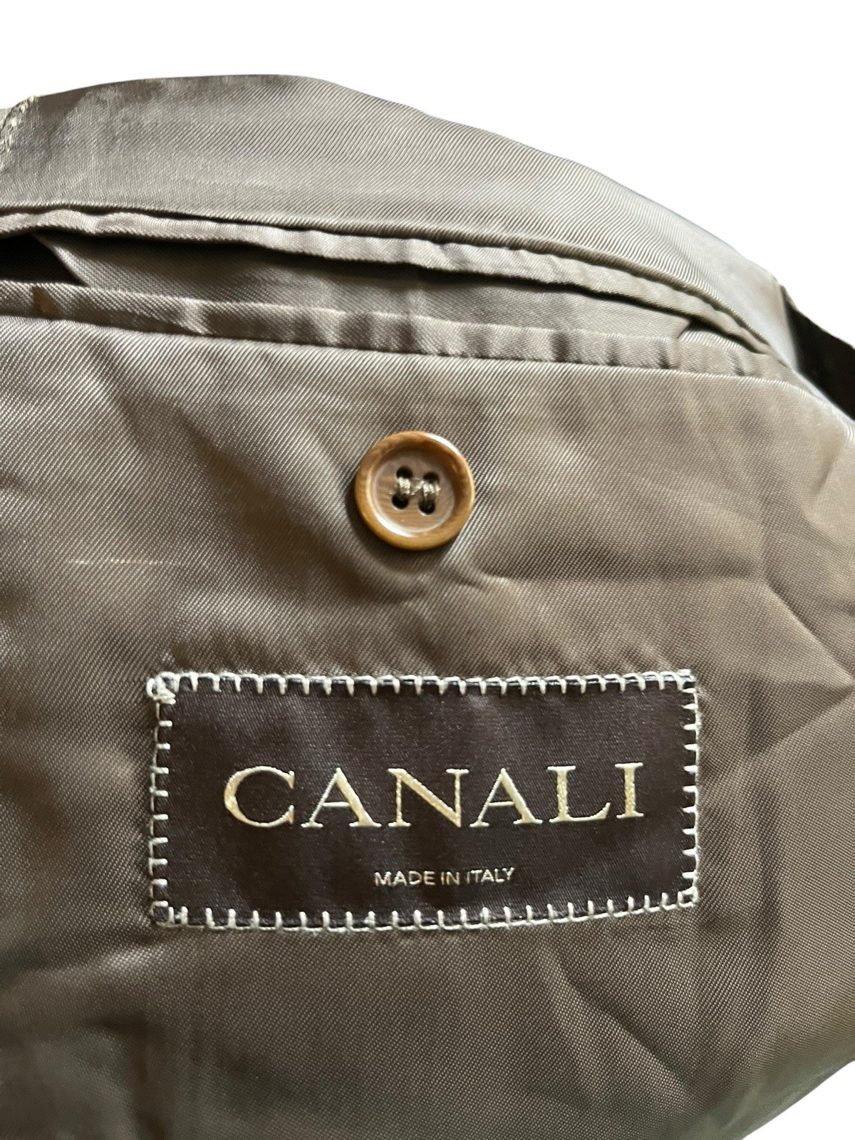 Canali Brown Wool Blazer 48R 58EU Made In Italy Sport Coat 2 Button Luxury