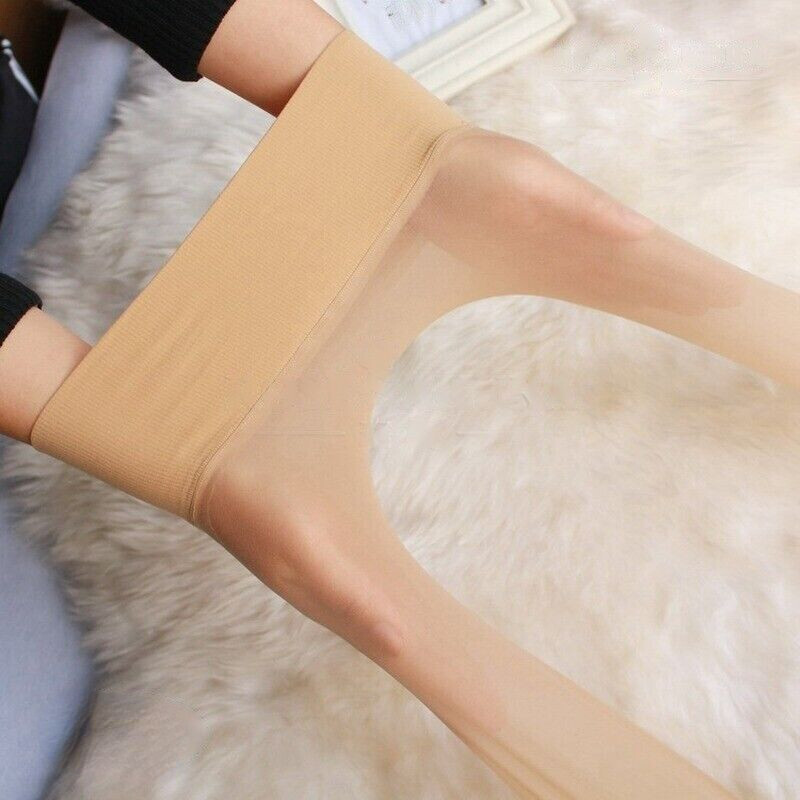 8 Deniers Sheer Sexy Pantyhose Seamless Footed Tights Thin Stretchy Stockings