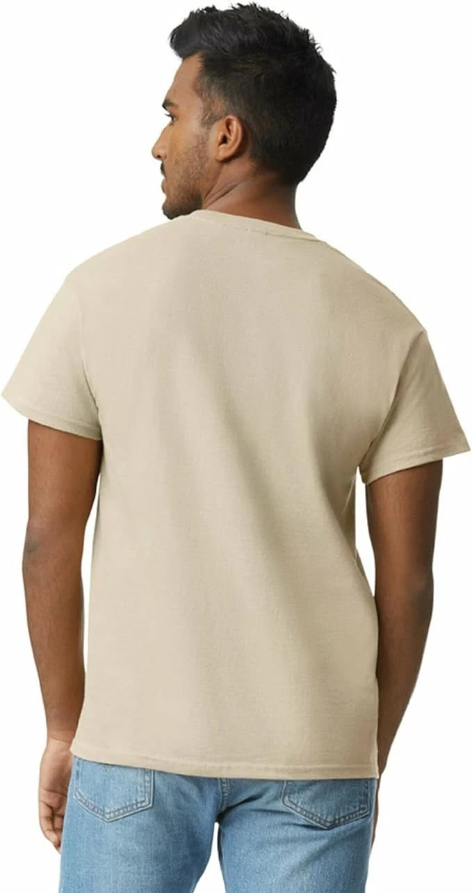 Gildan (5-pack) Bulk Solid Ultra Cotton Short Sleeve Blank Tee T-Shirt SAND