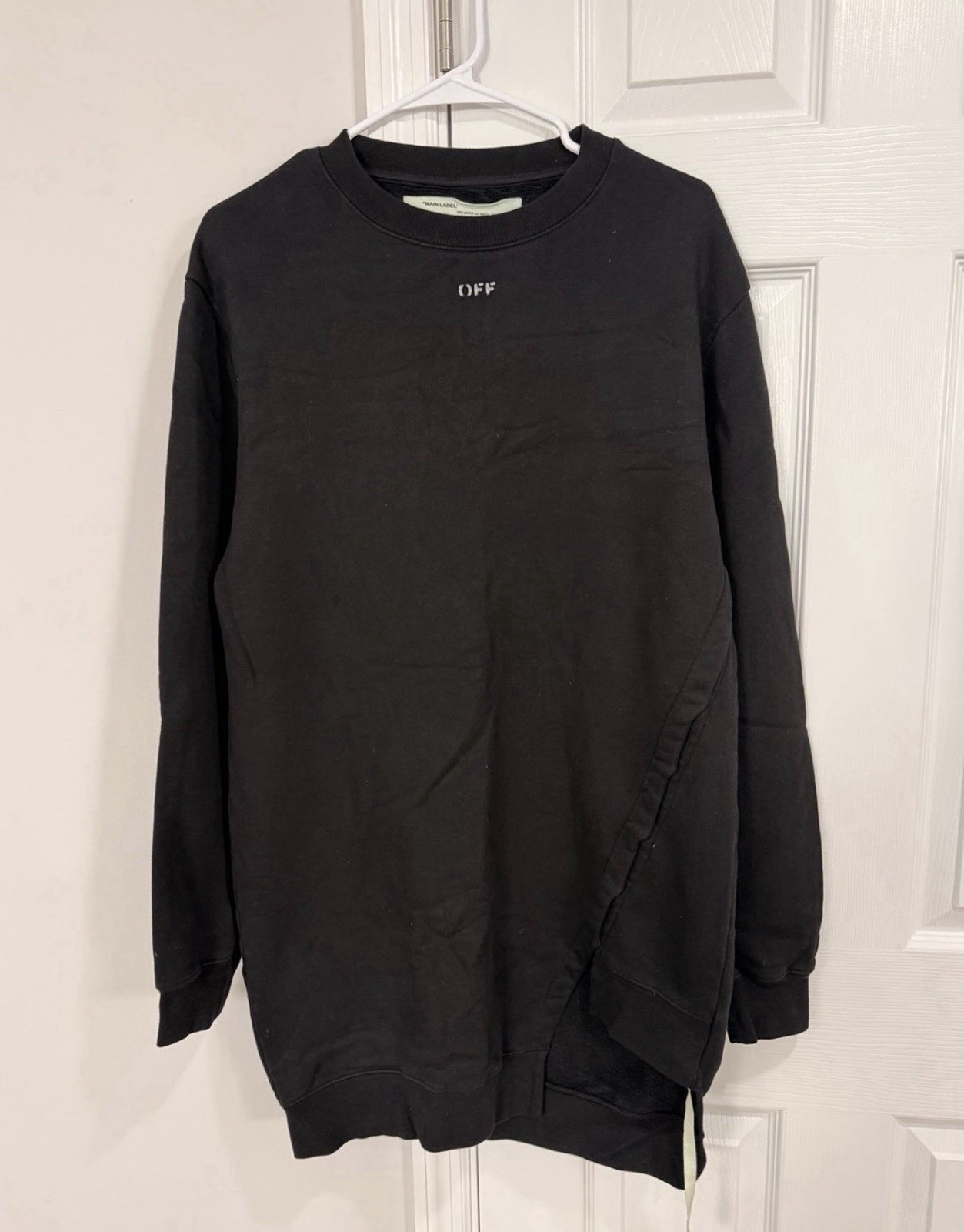 Off-white Black Open Back Sweater Dress Size Small