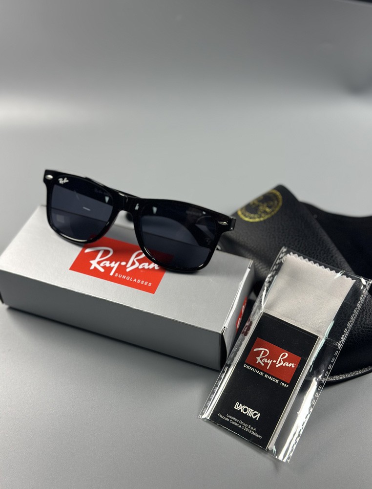 Ray-Ban Classic Retro Polarized Sunglasses Men UV Protection Black Frame Stylish