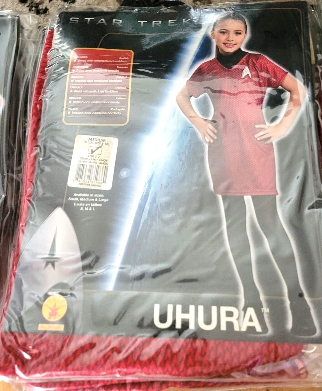Star Trek Kids – Rubies Costumes Kirk, Scotty, Spock, Lt Uhura – Use Drop Down