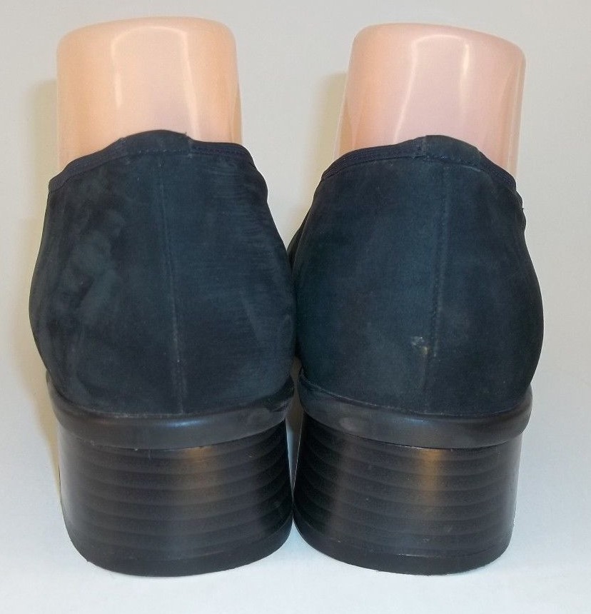 Theresia Womens US 9 G German 5.5 Black Suede Heels Pumps Work Shoes 2455