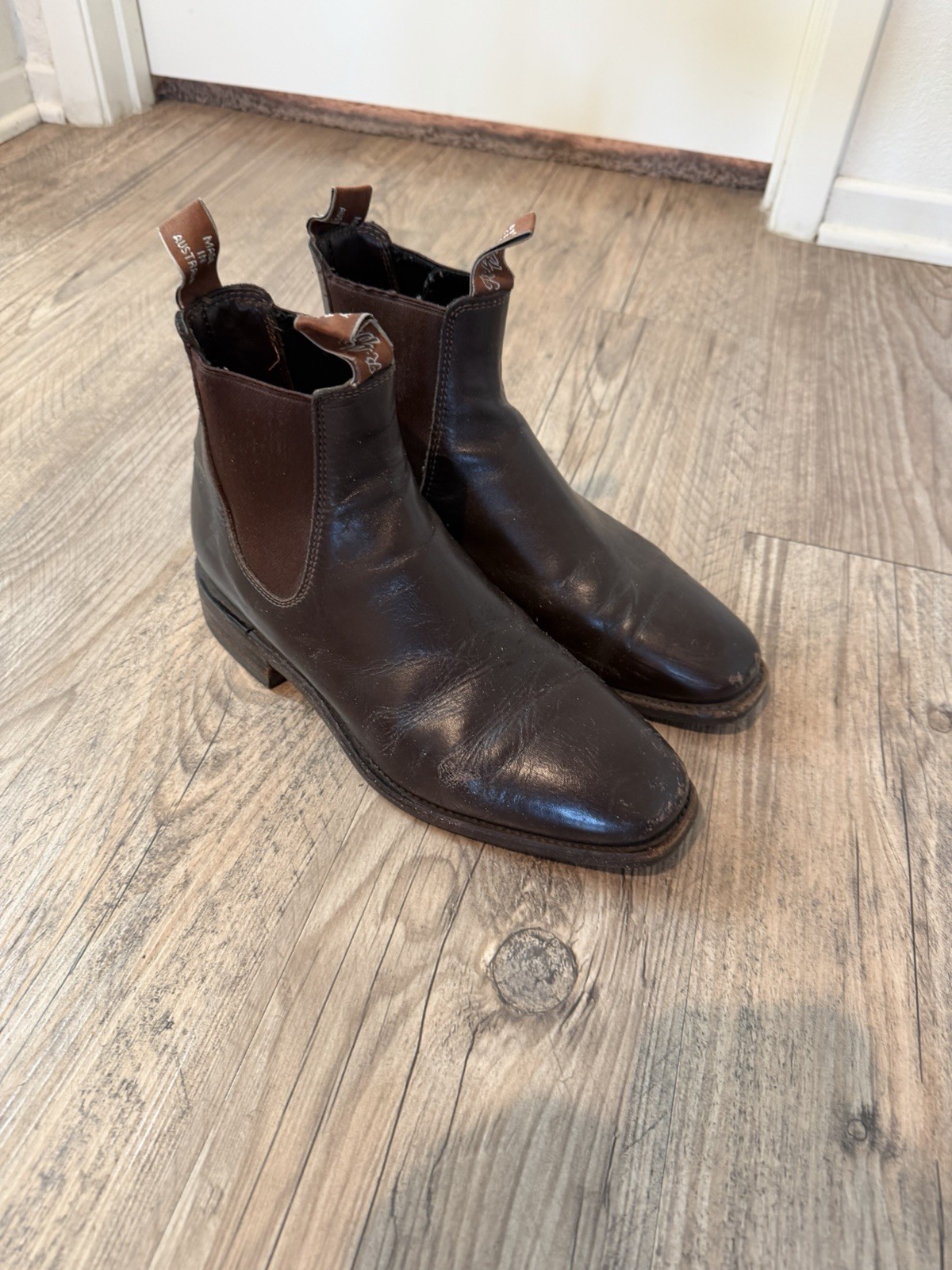 RM Williams yearling comfort craftmanship chelsea brown boots UK 6.5 US 7.5