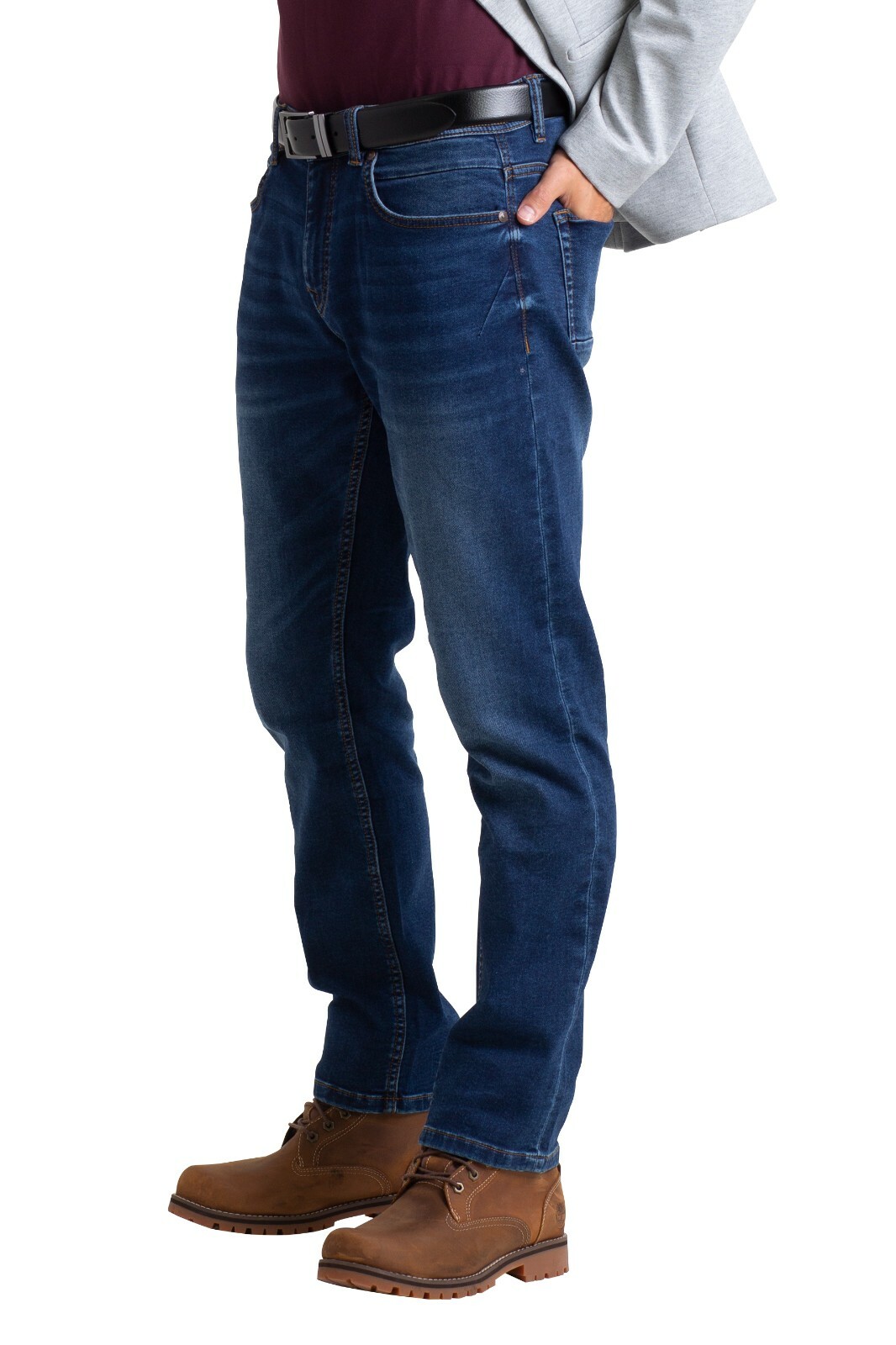Mens Knit Denim Jeans Slim Fit Casual Skinny Super Spandex Knitted Jeans Pants