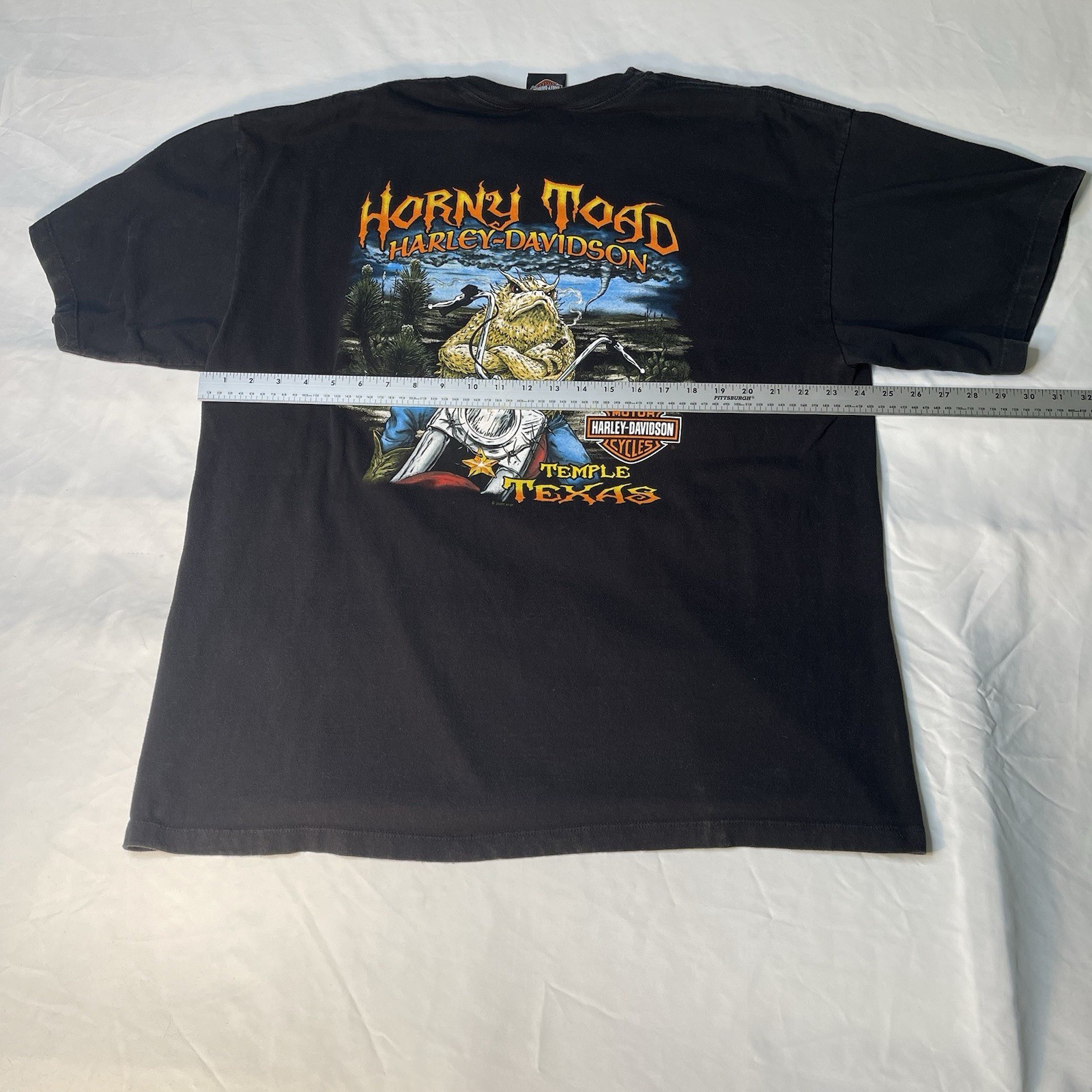 Harley Davidson Men’s Short Sleeve T-Shirt Vintage 2007 Double Sided Print