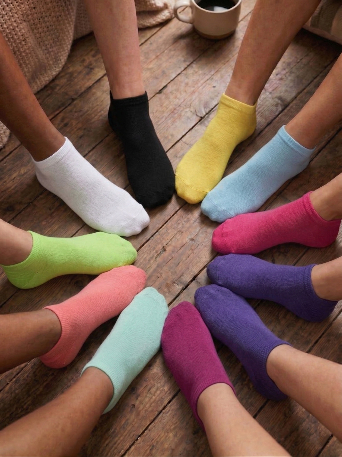 Womens 6-12 Pairs Assorted Styles Low Cut Quarter Ankle Socks Cotton Size 9-11