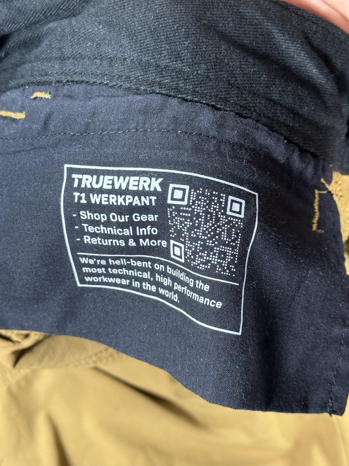 Truewerk Pants Mens 34×32 T2 Werkpant Brown Cargo Utility Pockets Workwear