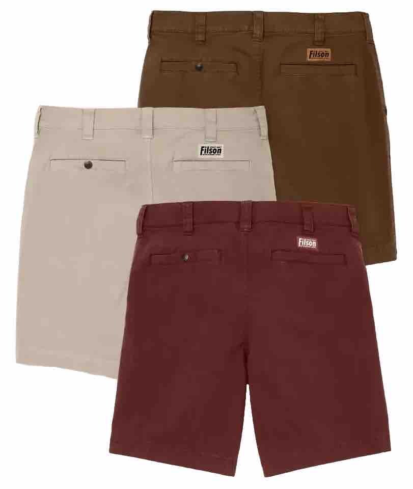 Filson Granite Mountain 9″ Shorts Cotton 9 Inch Inseam Chino 20190979 CC Button
