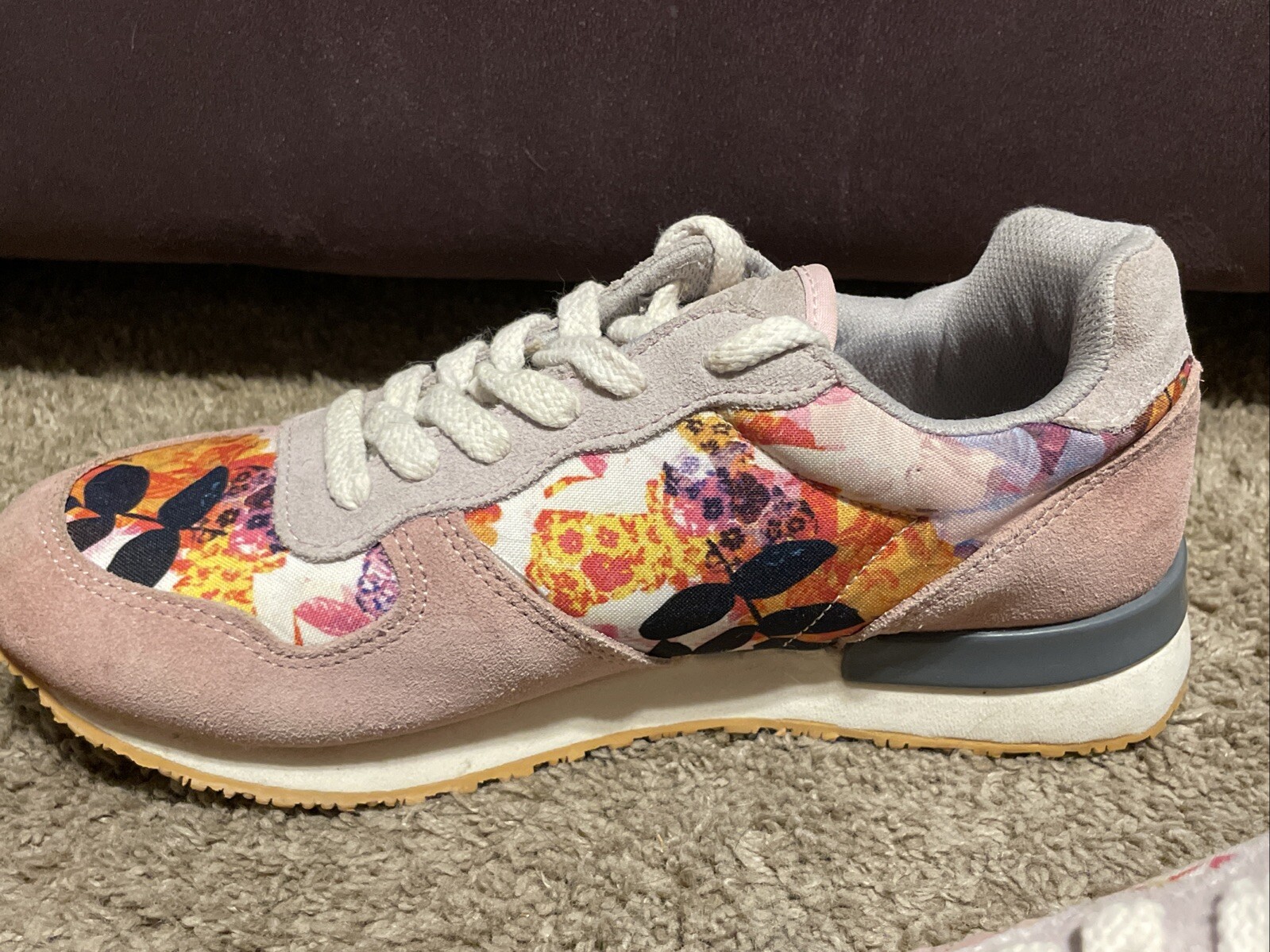 INKKAS Sneakers Women’s US W8/M6 Jogger Running Shoes Pink Lace-up
