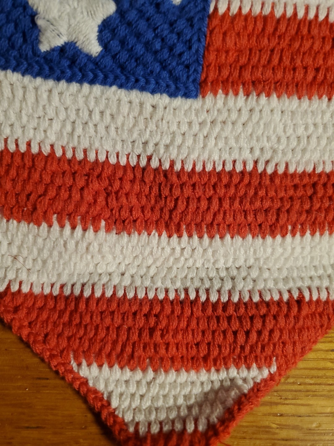 Piper K Patriotic USA American Flag July 4th ❤️ Crochet Head Scarf