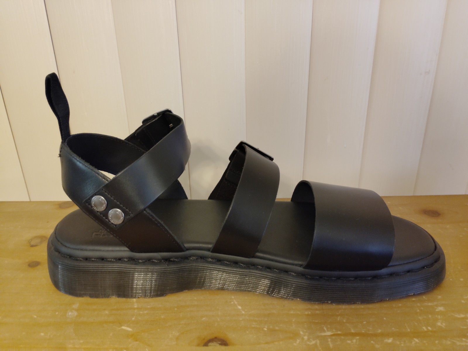 Dr. Martens Gryphon Mens Gladiator Sandals Black Atlas Leather Mens Size US 14