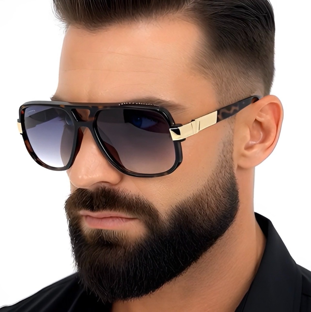 GAZELLE SWAG SQUARE HIP HOP AVIATOR SUNGLASSES OVERSIZED RETRO DESIGNER FASHION