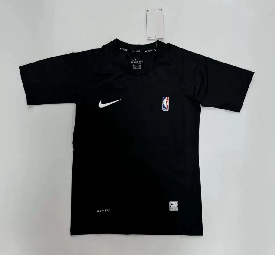 NIKE PRO NBA Compression TShirt – Black and White
