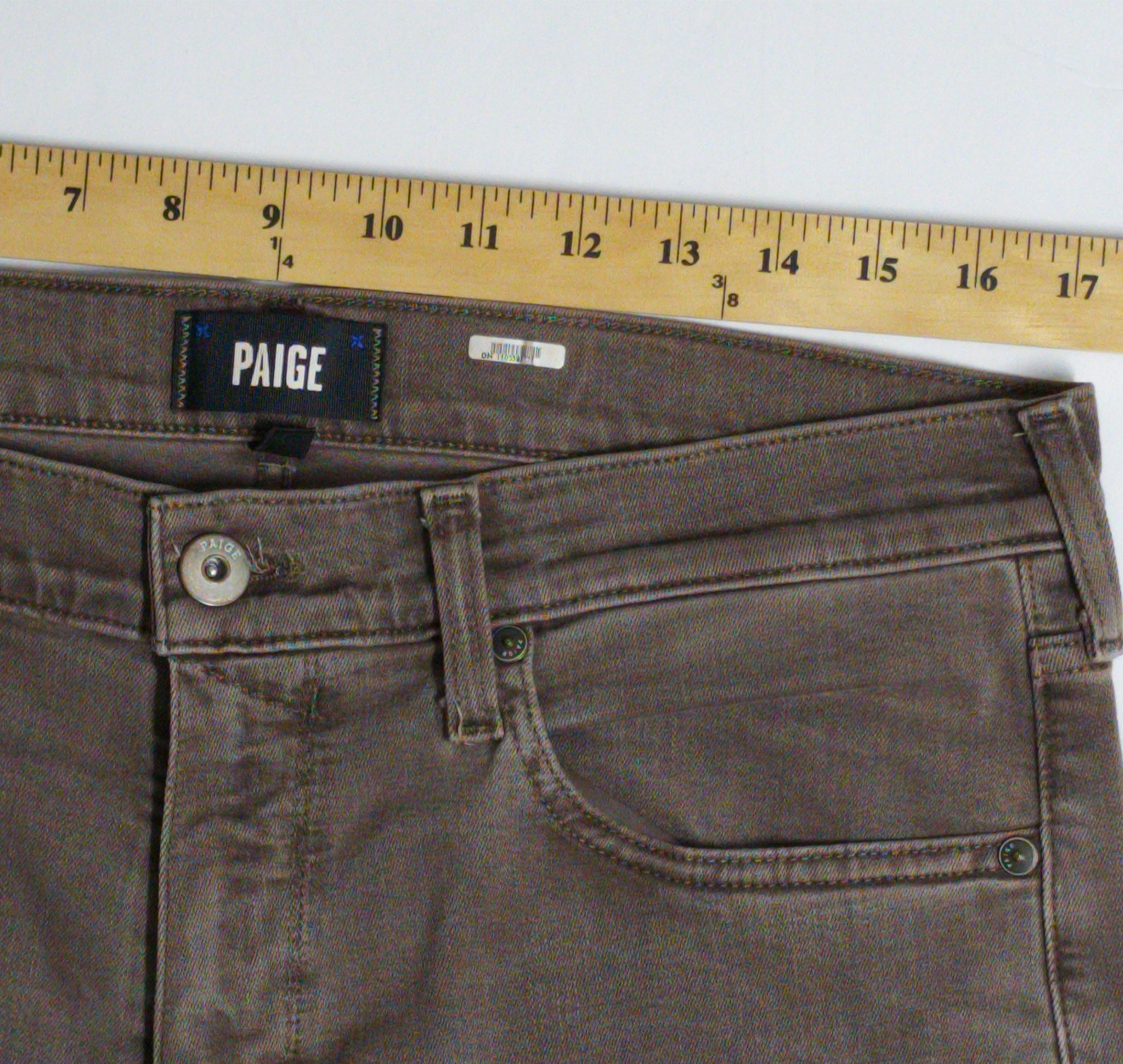 PAIGE Federal Men’s Jeans 34×32 Vintage Falcon Gray Slim Straight