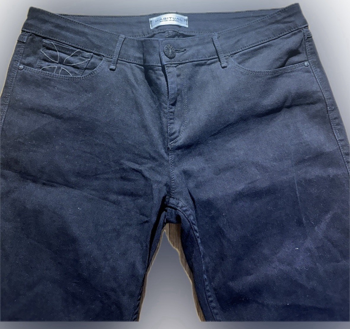 HABITUAL Men’s Skinny Jeans 33W34L Black