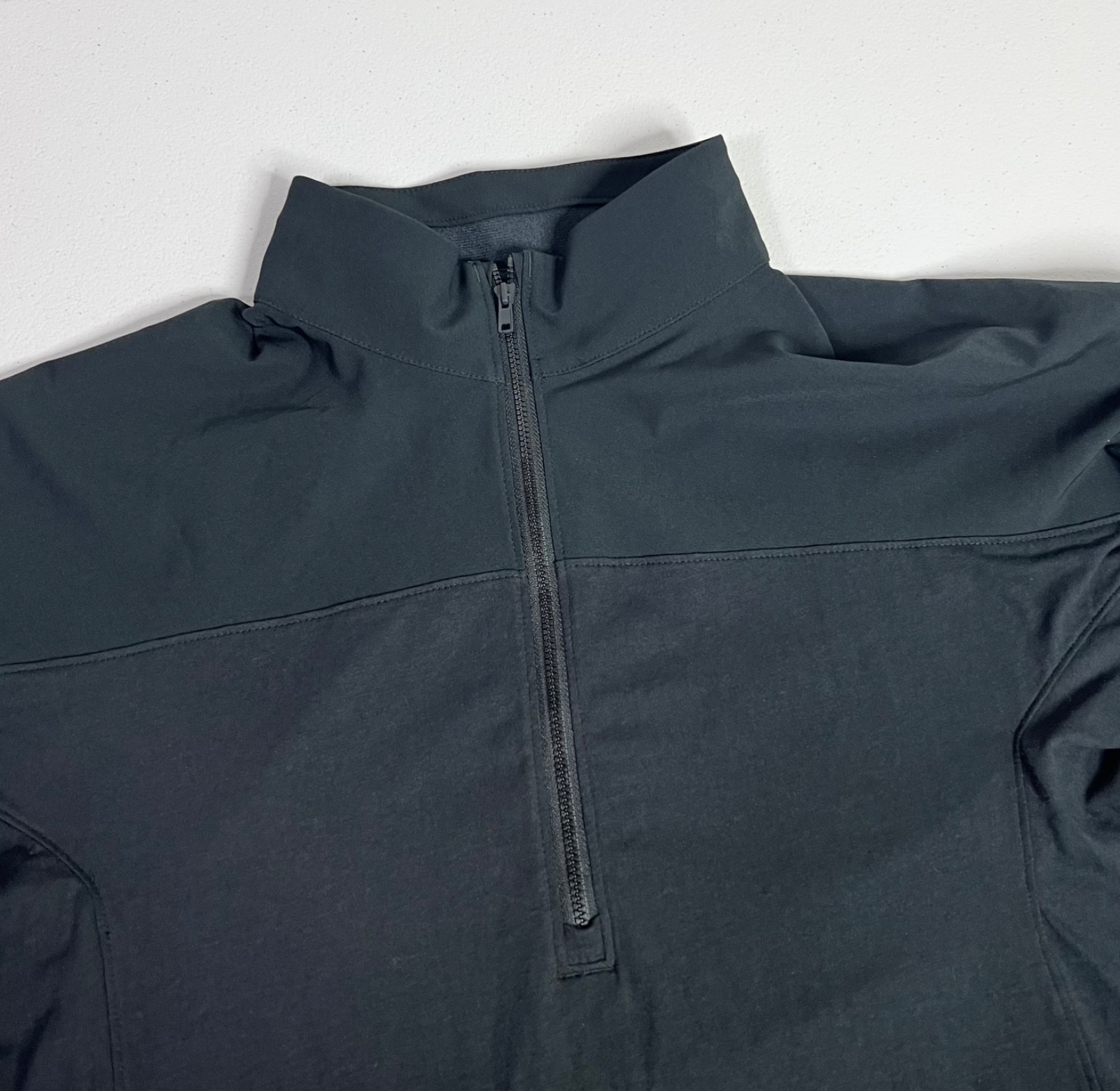Under Armour Mens L Tactical Combat Shirt 1/4 Zip Long Sleeve Black 279639 NWOT