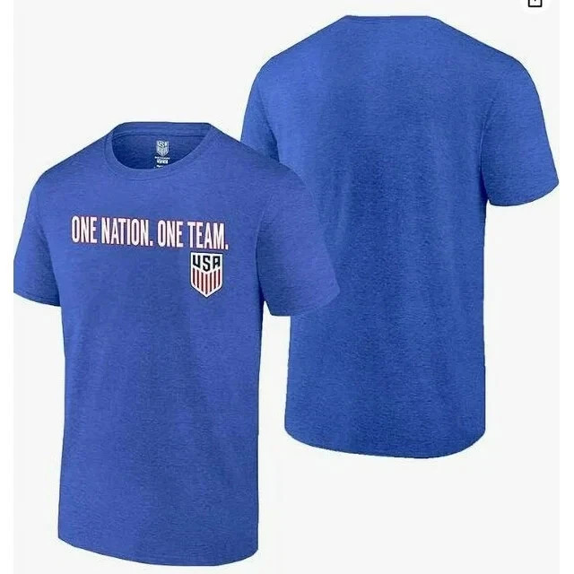 Team USA One Nation One Team T-Shirt Blue Sizes SOCCER SHIRT NEW WITH TAGS