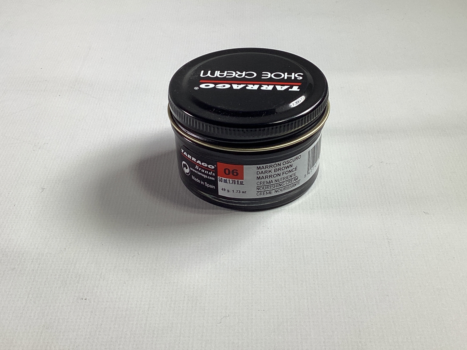 Tarrago 06 Dark Brown Shoe Cream 1.76 fl oz NEW