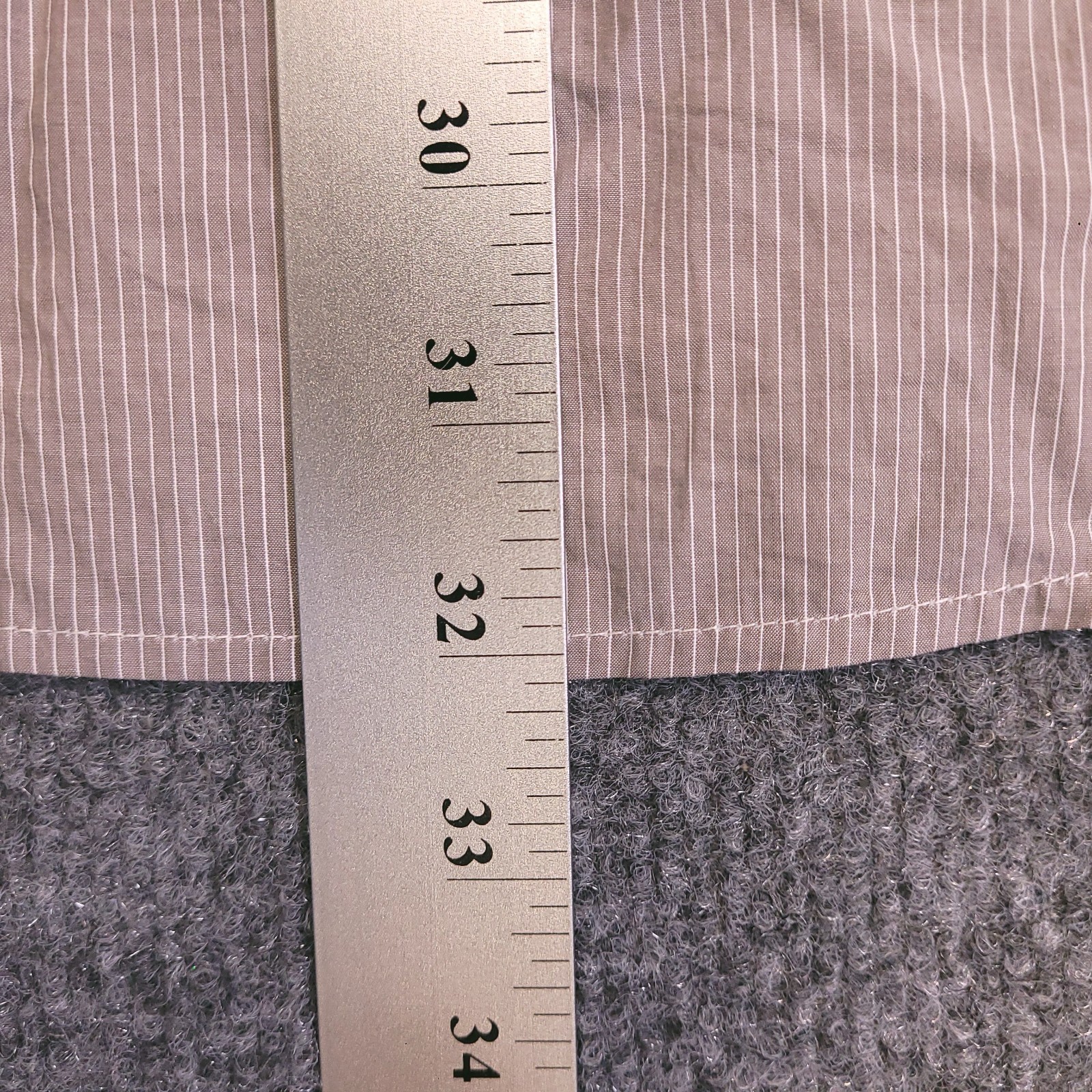 7D 7 Diamonds Radio Protector Fit 2XL Button Up Striped Flip Cuff Contrast Trim