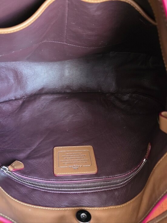 Coach F37905 Nomad Hobo Burnished Tan Glovetanned Leather Shoulder Bag