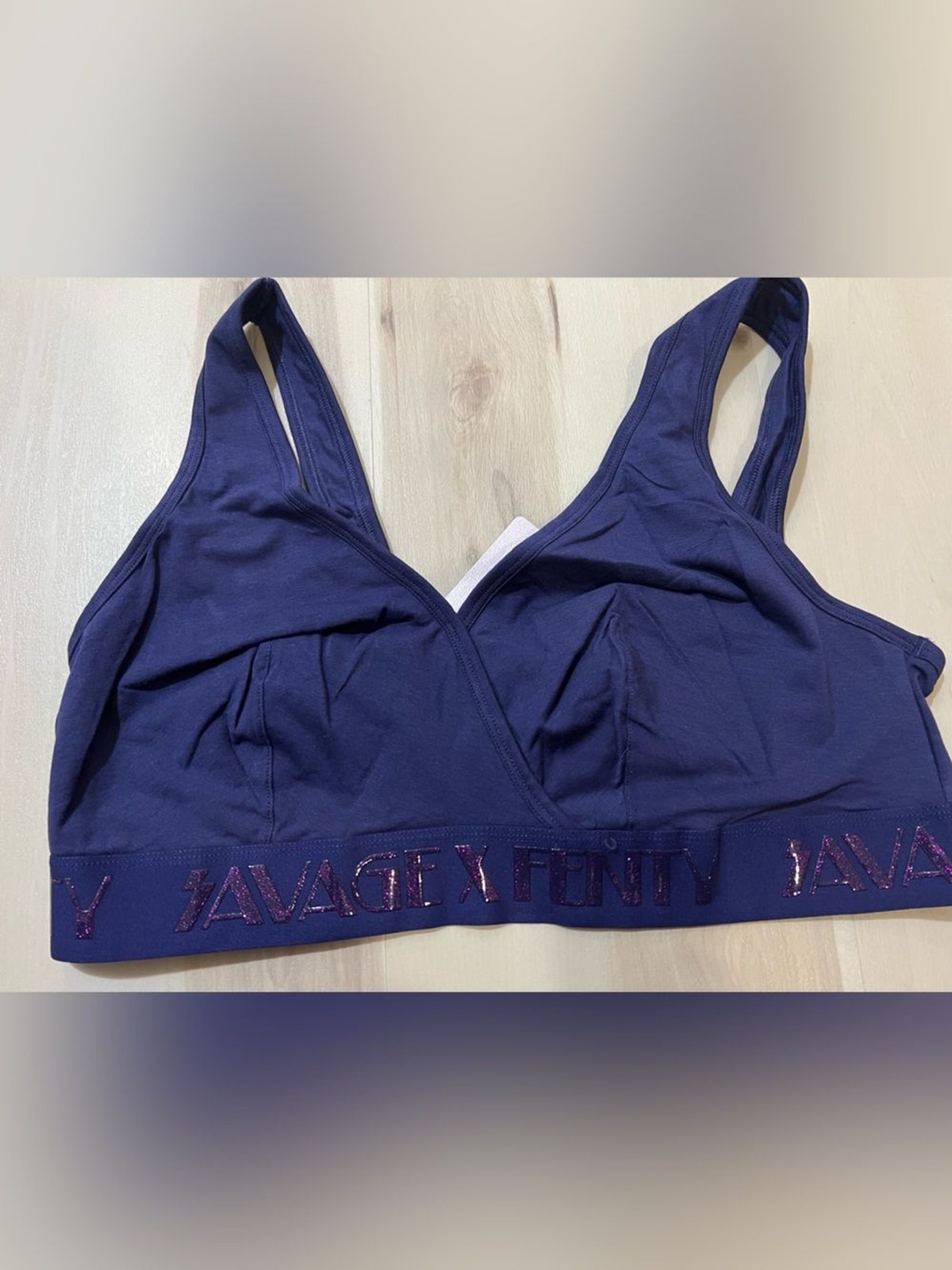 Savage X Fenty NWT Plus Women 3X Vaporwave Forever Savage Bralette in Navy Blue