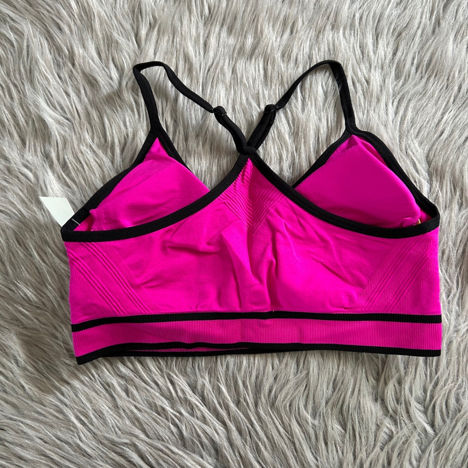 Avia Sports Bra Womens Size Large Pink Wireless Cami Seamless Low Impact
